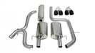 Corsa Performance 14180BLK 2.5 Inch Cat-Back Dual Rear Exit with Twin 3.5 Inch Black PVD Pro-Series Tips Corsa Performance - Truck Part Superstore