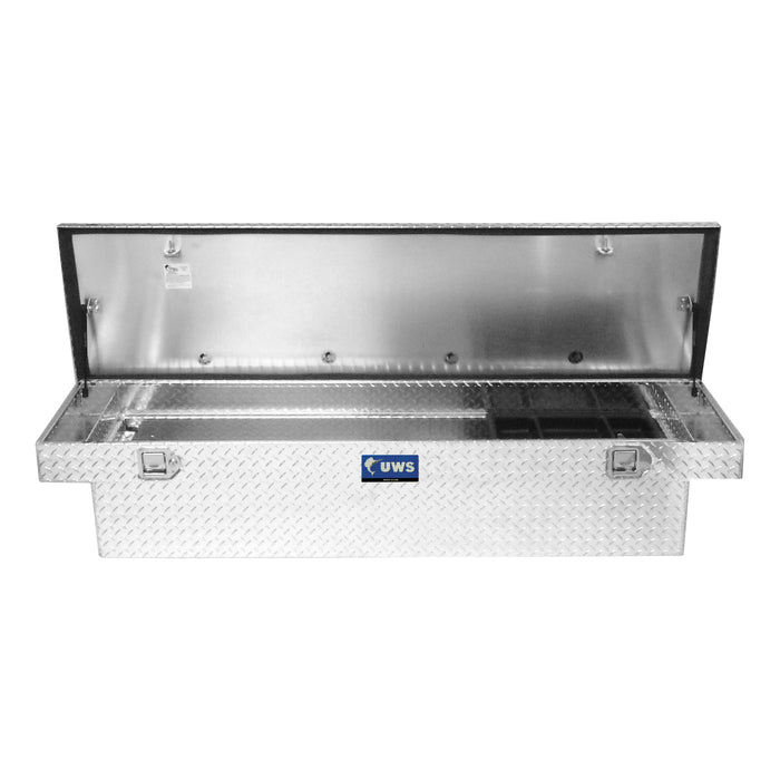 UWS TBS-63 UWS TBS-63 Crossover Tool Box (63 Inch Truck Tool Box-Bright Aluminum) - Truck Part Superstore