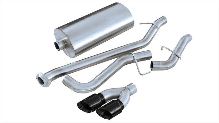 Corsa Performance 14263BLK 3.0 Inch Cat-Back Single Side Exit with Single 4.0 Inch Black PVD Pro-Series Tips Corsa Performance - Truck Part Superstore