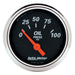 AutoMeter 1426 GAUGE; OIL PRESS; 2 1/16in.; 100PSI; ELEC; DESIGNER BLACK - Truck Part Superstore