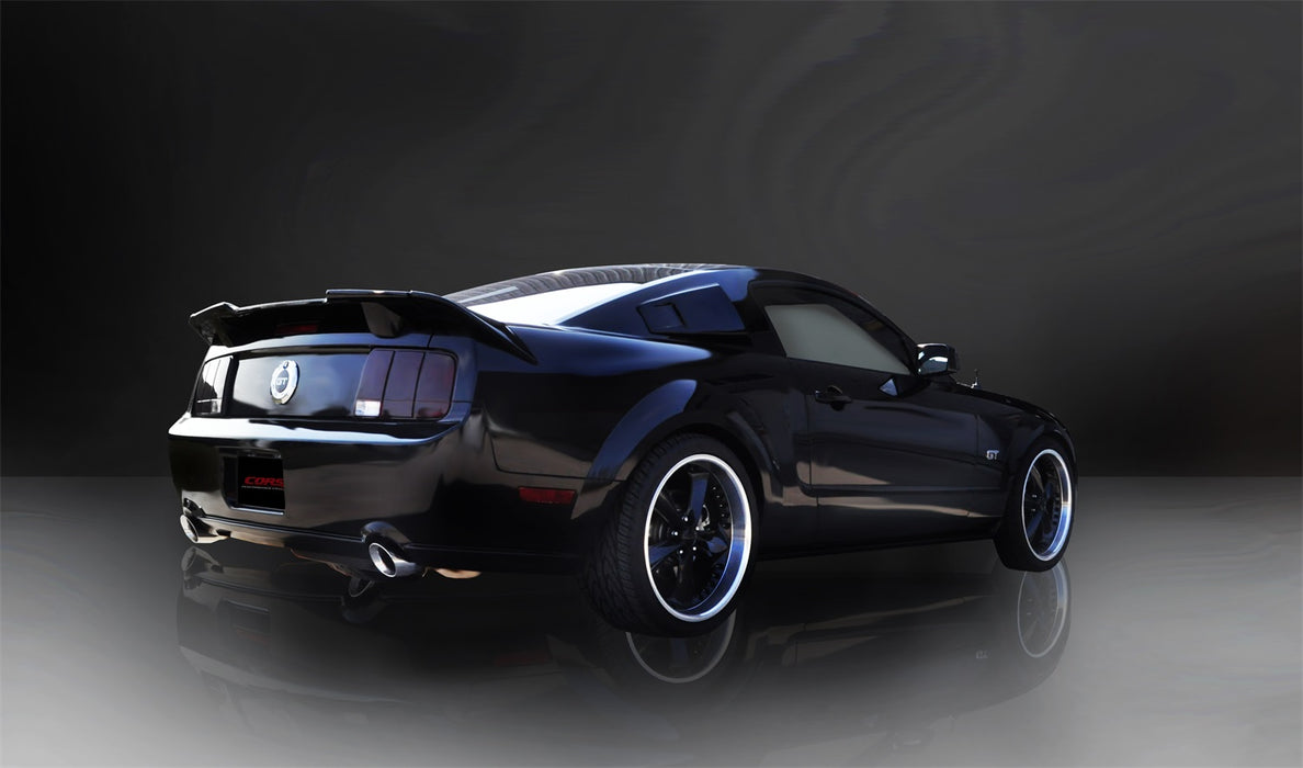 Corsa Performance 14314 2.5 Inch Axle-Back Xtreme Dual Exhaust Polished 4.0 Inch Tips 05-10 Mustang GT 4.6L/Shelby GT500 5.4L Stainless Steel Corsa Performance - Truck Part Superstore