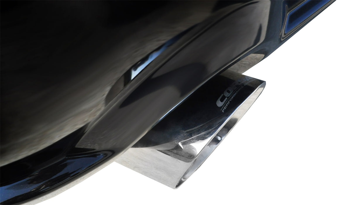Corsa Performance 14314 2.5 Inch Axle-Back Xtreme Dual Exhaust Polished 4.0 Inch Tips 05-10 Mustang GT 4.6L/Shelby GT500 5.4L Stainless Steel Corsa Performance - Truck Part Superstore