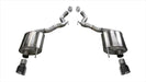 Corsa Performance 14338BLK 3.0 Inch Axle-Back Dual Rear Exit with Single 4.5 Inch Black PVD Pro-Series Tips Corsa Performance - Truck Part Superstore