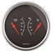 AutoMeter 1434 GAUGE; DUAL; FUEL/OILP; 3 3/8in.; 0OE-90OF/100PSI; ELEC; DESIGNER BLACK - Truck Part Superstore