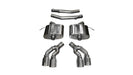 Corsa Performance 14358 2.75 Inch Axle-Back Xtreme Dual Exhaust 4.0 Inch Polished Tips 16-Present Cadillac CTS-V Sedan 6.2L V8 Stainless Steel Corsa Performance - Truck Part Superstore