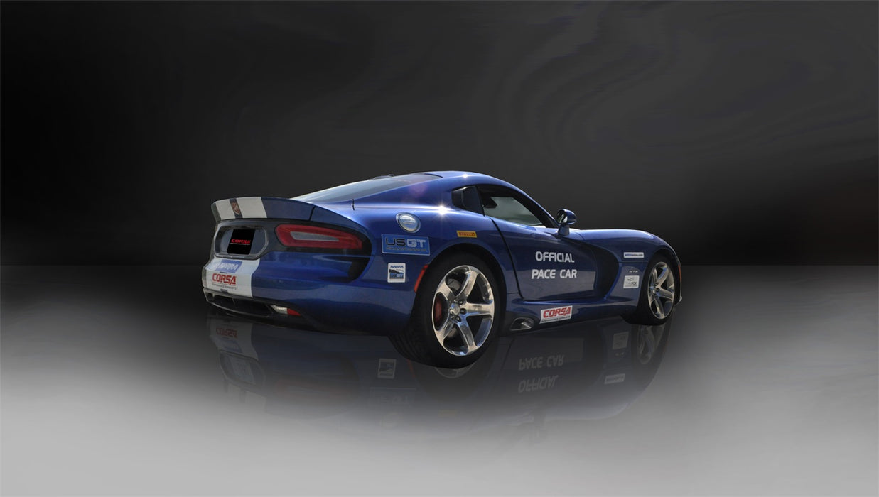 Corsa Performance 14416 3.0 Inch Cat-Back Xtreme Dual Side Exhaust 13-17 Dodge Viper SRT/GTS Manual Trans 8.4L V10 (No Tips) Stainless Steel Corsa Performance - Truck Part Superstore