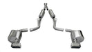 Corsa Performance 14436 2.5 Inch Cat-Back Xtreme Dual Rear Exhaust GTX Polished Tips 09-10 Dodge Challenger R/T Automatic Trans 5.7L V8 Stainless Steel Corsa Performance - Truck Part Superstore