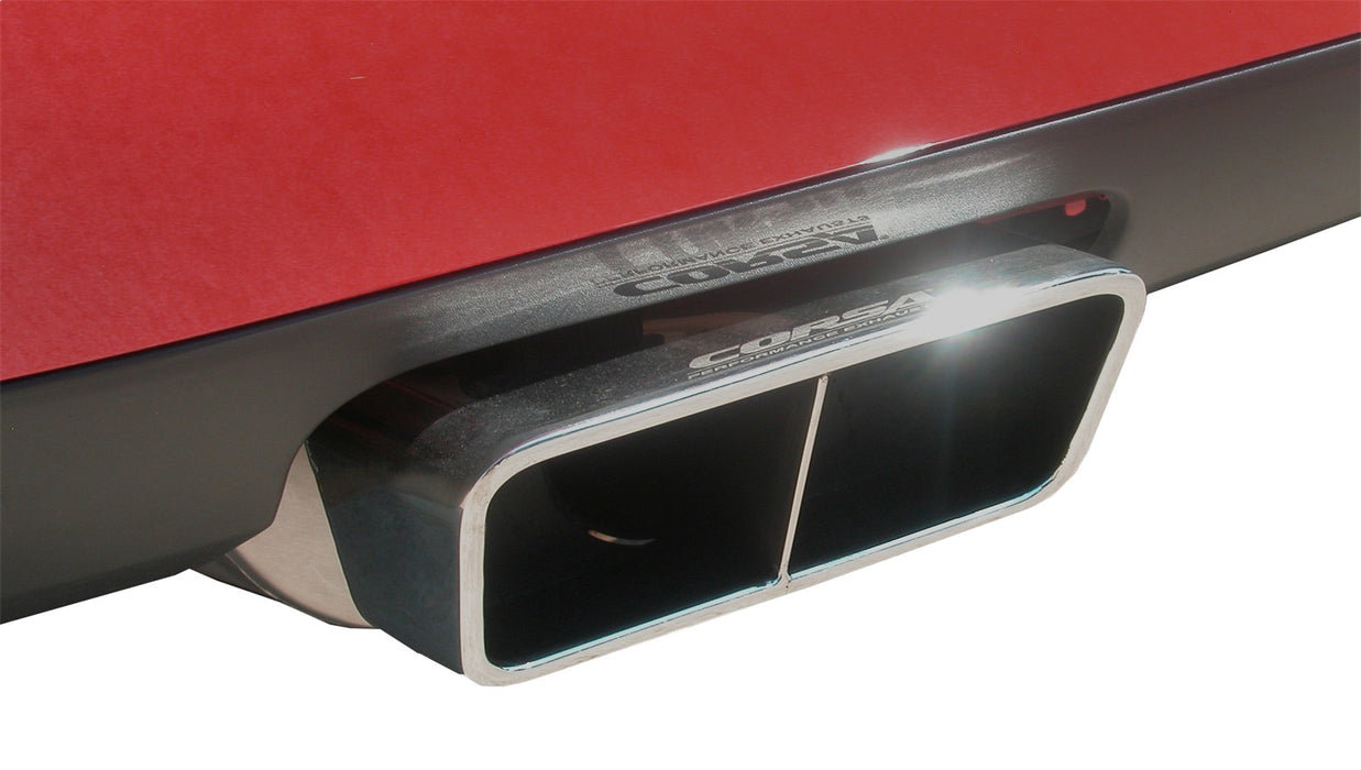 Corsa Performance 14436 2.5 Inch Cat-Back Xtreme Dual Rear Exhaust GTX Polished Tips 09-10 Dodge Challenger R/T Automatic Trans 5.7L V8 Stainless Steel Corsa Performance - Truck Part Superstore