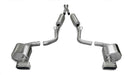 Corsa Performance 14437 2.5 Inch Cat-Back Xtreme Dual Rear Exhaust GTX Polished Tips 09-10 Dodge Challenger R/T Manual Trans 5.7L V8 Stainless Steel Corsa Performance - Truck Part Superstore