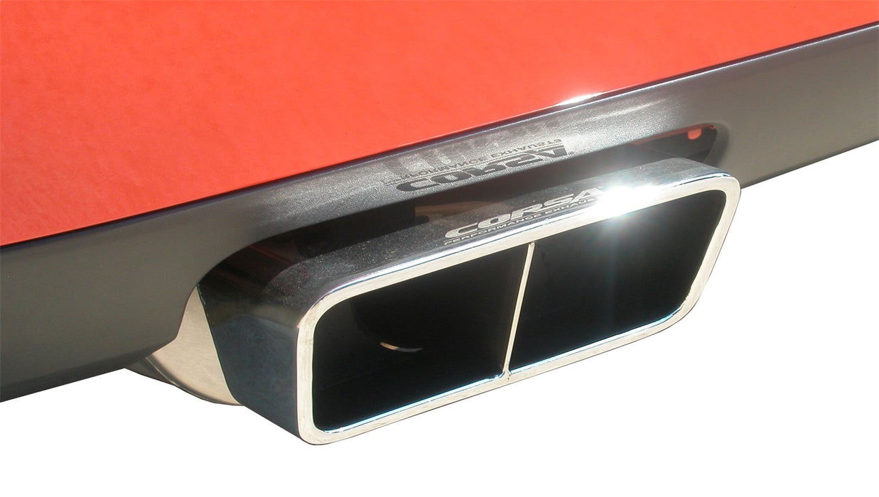 Corsa Performance 14438 2.75 Inch Cat-Back Xtreme Dual Rear Exhaust GTX Polished Tips 08-10 Dodge Challenger SRT-8 6.1L V8 Stainless Steel Corsa Performance - Truck Part Superstore
