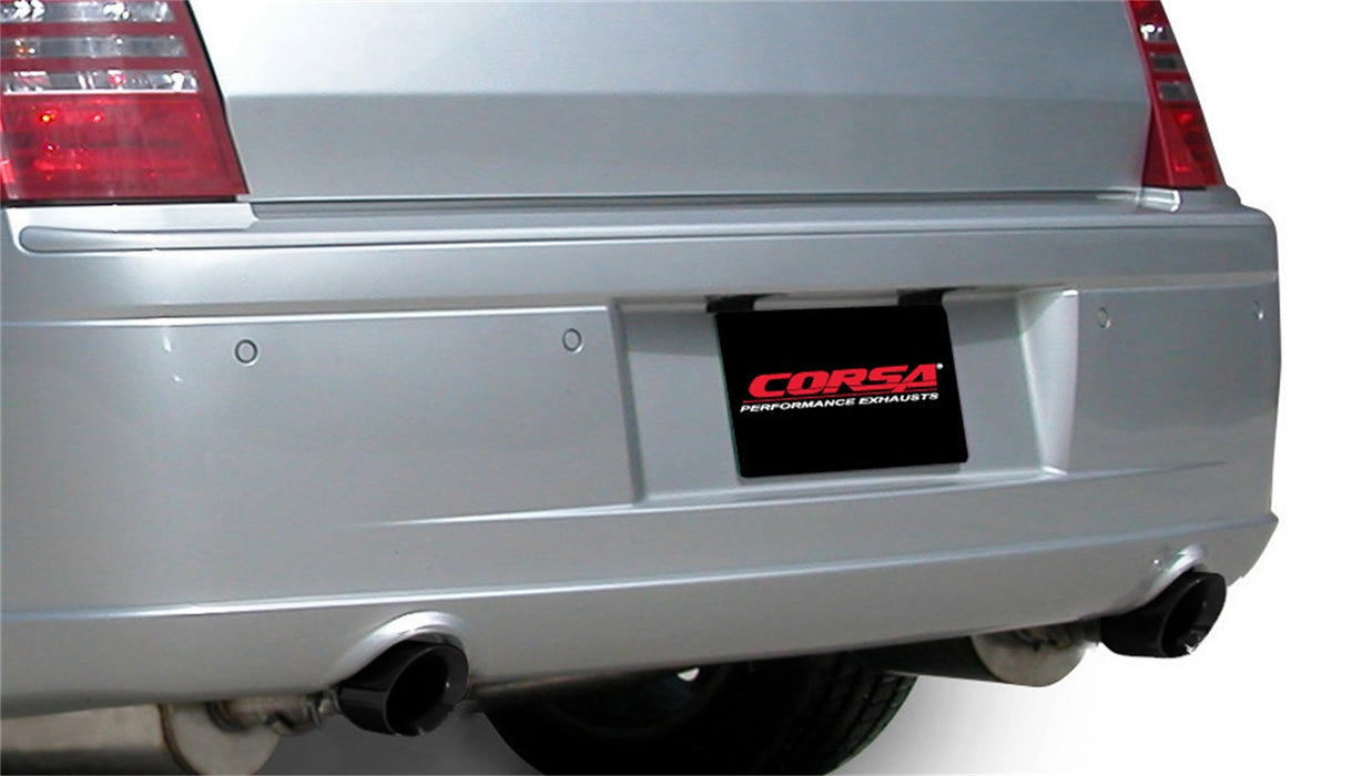 Corsa Performance 14439BLK 2.5 Inch Cat-Back Xtreme Dual Rear Exhaust 3.5 Inch Black Tips (No Tow Hitch) 05-10 Chrysler 300 R/T/Dodge Charger R/T/Magnum R/T 5.7L V8 Stainless Steel Corsa Performance - Truck Part Superstore