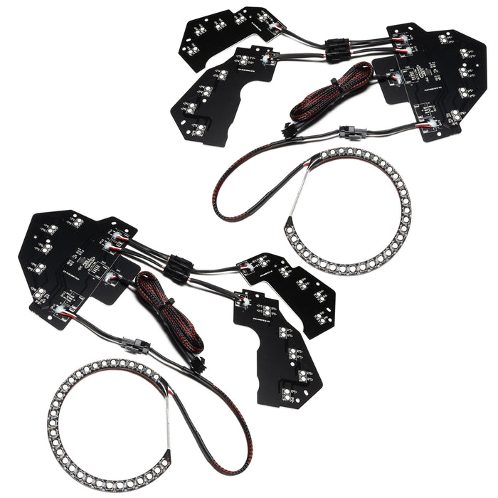 Oracle Lighting 1446-332 Dynamic ColorSHIFT Headlight DRL Halo Kit w/ Sequential Turn Signal - Truck Part Superstore