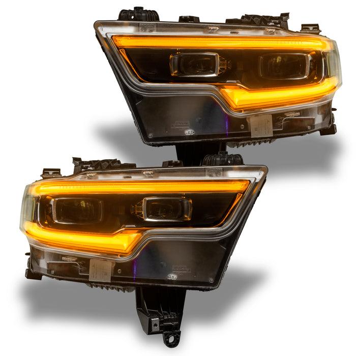 Oracle Lighting 1448-330 2019-2021 RAM 1500 ColorSHIFT RGBW+A LED Projector Headlight DRL Upgrade Kit - Truck Part Superstore