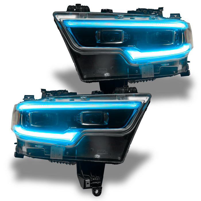 Oracle Lighting 1448-330 2019-2021 RAM 1500 ColorSHIFT RGBW+A LED Projector Headlight DRL Upgrade Kit - Truck Part Superstore