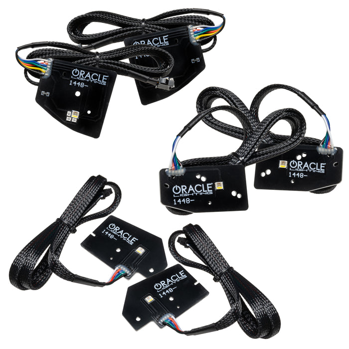 Oracle Lighting 1448-339 2019-2021 RAM 1500 ColorSHIFT RGBW+A LED Projector Headlight DRL Upgrade Kit - Truck Part Superstore