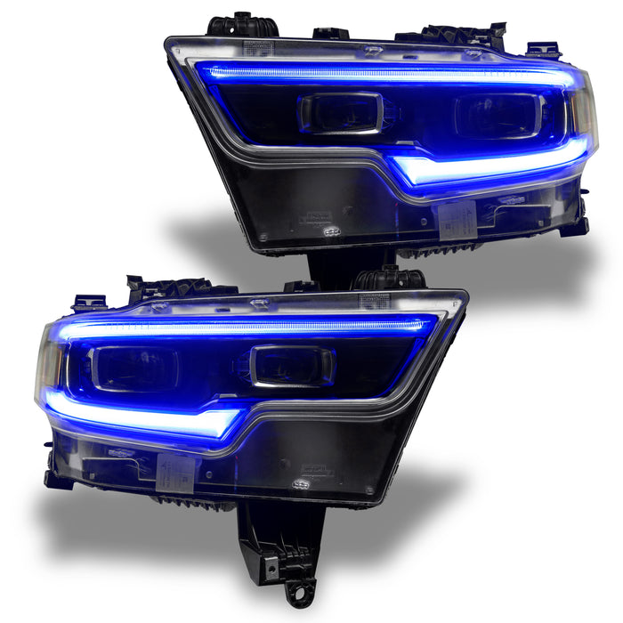 Oracle Lighting 1448-339 2019-2021 RAM 1500 ColorSHIFT RGBW+A LED Projector Headlight DRL Upgrade Kit - Truck Part Superstore