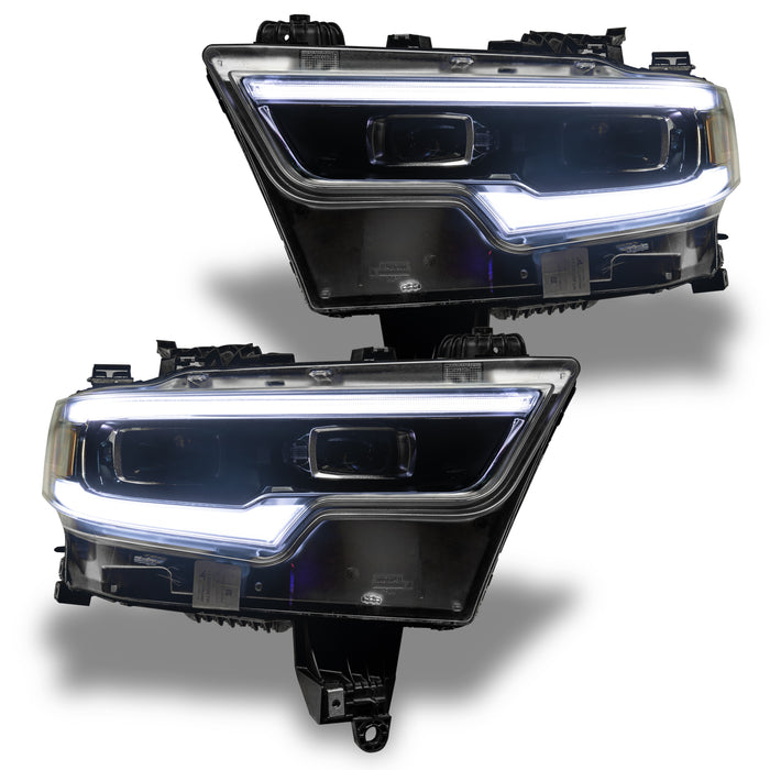 Oracle Lighting 1448-504 2019-2021 RAM 1500 ColorSHIFT RGBW+A LED Projector Headlight DRL Upgrade Kit - Truck Part Superstore