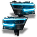 Oracle Lighting 1448-504 2019-2021 RAM 1500 ColorSHIFT RGBW+A LED Projector Headlight DRL Upgrade Kit - Truck Part Superstore