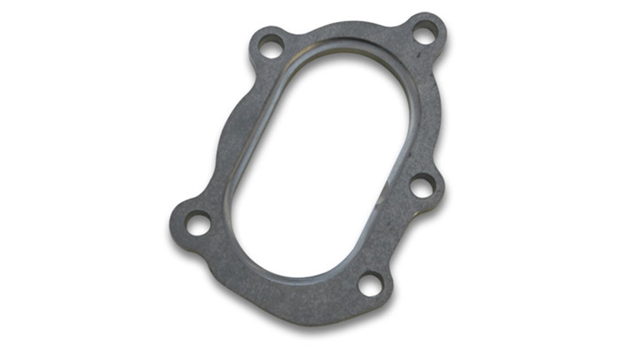 Vibrant Performance 1448 Turbo Discharge Flange; 5 Bolt w/Divorced Ports; For GT25R/GT28R; Oval; - Truck Part Superstore