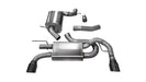 Corsa Performance 14491BLK 3.0 Inch Cat-Back Touring Dual Rear Exhaust 4.0 Inch Black Tips 10-14 Volkswagen GTI Mk6, 2.0T Stainless Steel Corsa Performance - Truck Part Superstore