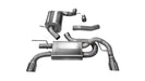 Corsa Performance 14491 3.0 Inch Cat-Back Touring Dual Rear Exhaust 4.0 Inch Polished Tips 10-14 Volkswagen Golf GTI Mk6 2.0T Stainless Steel Corsa Performance - Truck Part Superstore