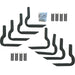 Rampage 14521 Side Bar Mounting Brackets; Incl. 6 Main Brackets/All Necessary Hardware; - Truck Part Superstore