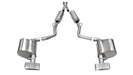 Corsa Performance 14529 2.5 Inch Cat-Back Xtreme Dual Rear Exhaust GTX2 Polished Tips 11-14 Dodge Challenger R/T 5.7L V8 Stainless Steel Corsa Performance - Truck Part Superstore