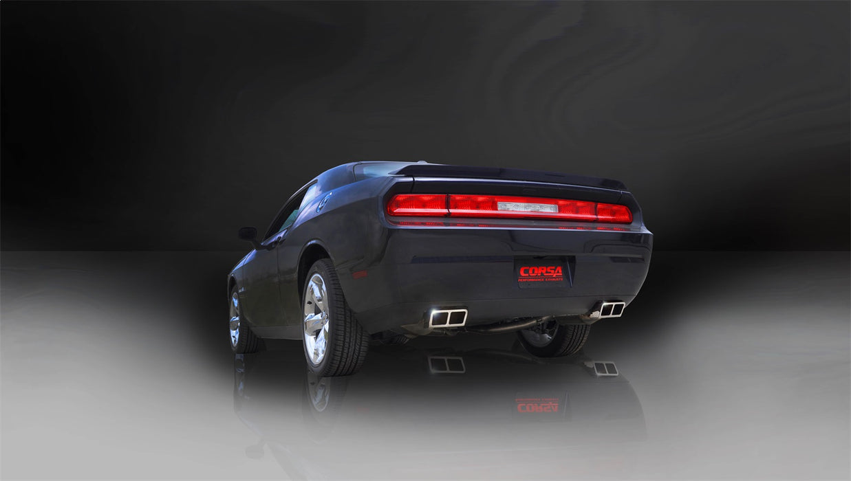Corsa Performance 14529 2.5 Inch Cat-Back Xtreme Dual Rear Exhaust GTX2 Polished Tips 11-14 Dodge Challenger R/T 5.7L V8 Stainless Steel Corsa Performance - Truck Part Superstore