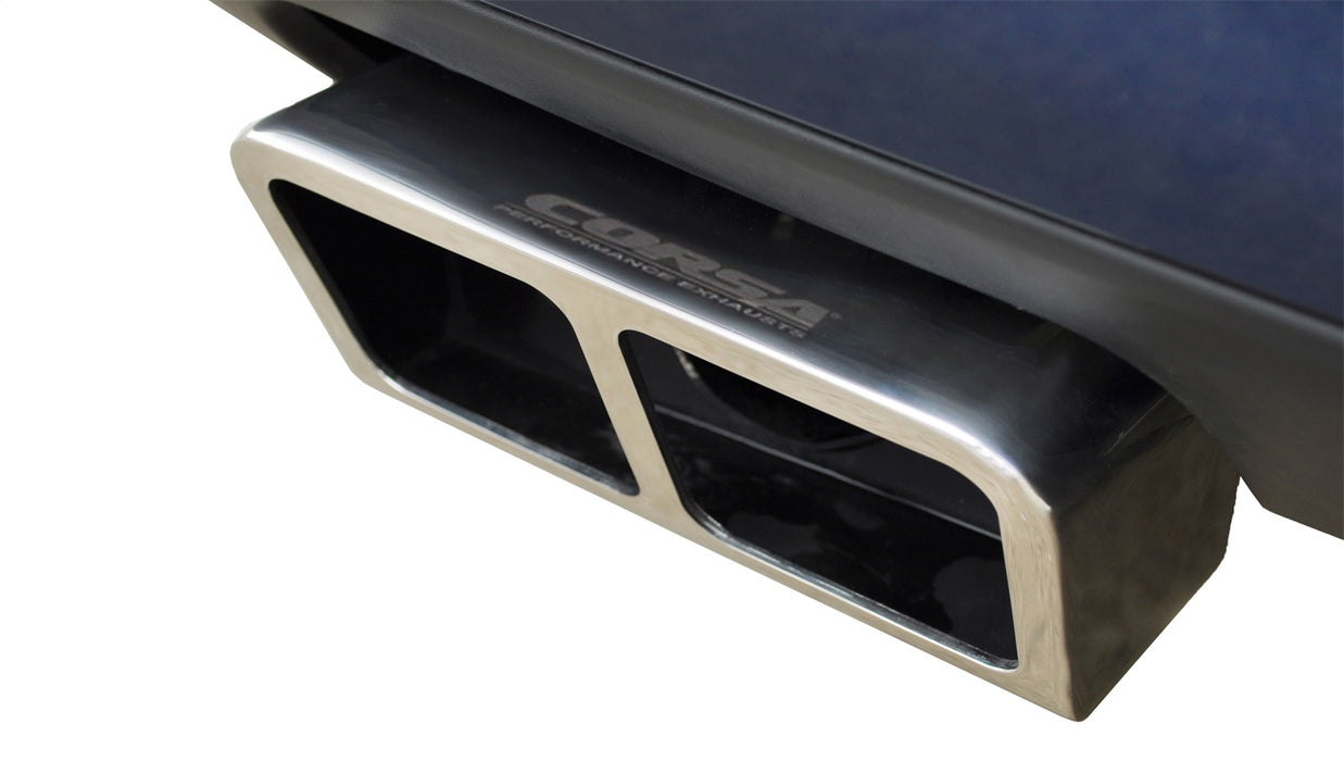 Corsa Performance 14529 2.5 Inch Cat-Back Xtreme Dual Rear Exhaust GTX2 Polished Tips 11-14 Dodge Challenger R/T 5.7L V8 Stainless Steel Corsa Performance - Truck Part Superstore