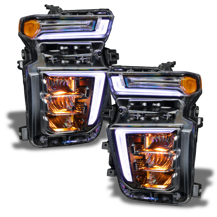 Oracle Lighting 1453-334 2020-2021 Silverado HD 2500/3500 ColorSHIFT RGB Headlight Demon Eye Kit - Truck Part Superstore
