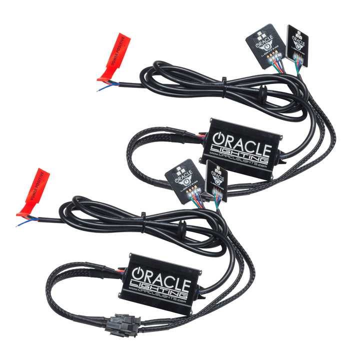 Oracle Lighting 1456-334 2019-2021 RAM 1500 ColorSHIFT RGB LED Projector Headlight Demon Eye Kit - Truck Part Superstore