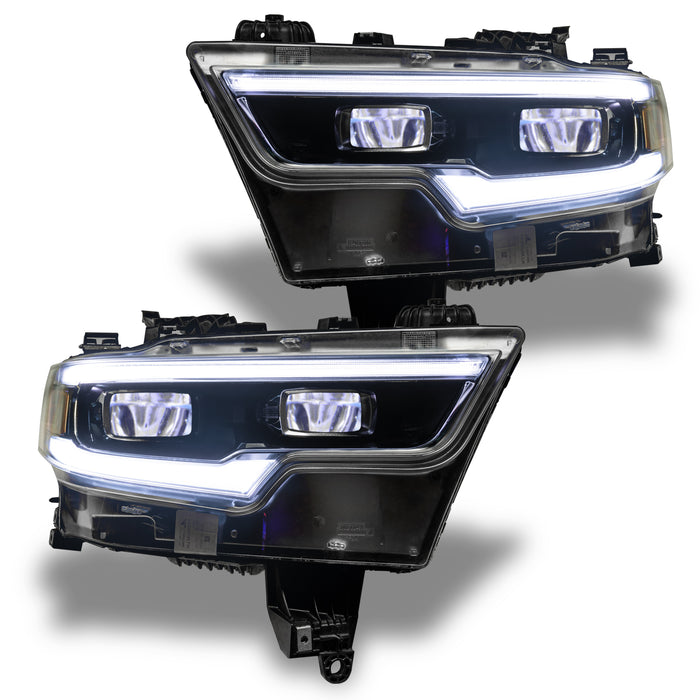 Oracle Lighting 1456-334 2019-2021 RAM 1500 ColorSHIFT RGB LED Projector Headlight Demon Eye Kit - Truck Part Superstore
