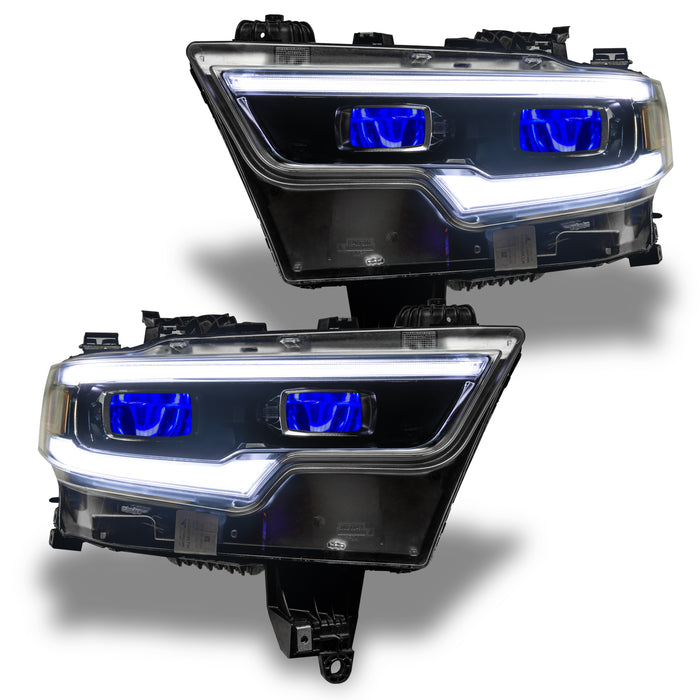 Oracle Lighting 1456-334 2019-2021 RAM 1500 ColorSHIFT RGB LED Projector Headlight Demon Eye Kit - Truck Part Superstore