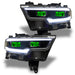 Oracle Lighting 1456-334 2019-2021 RAM 1500 ColorSHIFT RGB LED Projector Headlight Demon Eye Kit - Truck Part Superstore