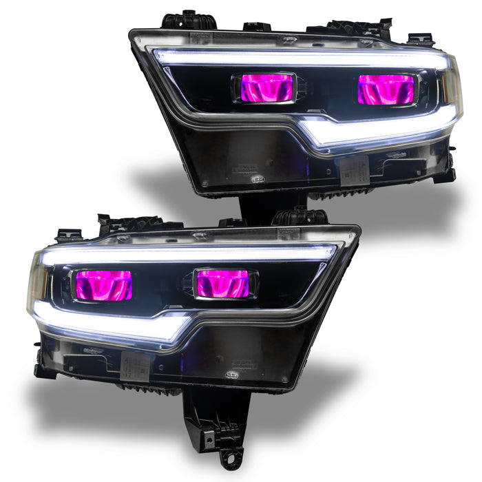 Oracle Lighting 1456-334 2019-2021 RAM 1500 ColorSHIFT RGB LED Projector Headlight Demon Eye Kit - Truck Part Superstore