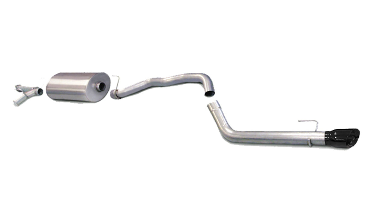 Corsa Performance 14573BLK 3.0 Inch Cat-Back Touring Single Rear Exit Exhaust 4.0 Inch Black Tip 08-17 Toyota Sequoia 5.7L V8 Stainless Steel Corsa Performance - Truck Part Superstore