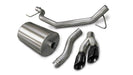 Corsa Performance 14580BLK 3.0 Inch Cat-Back Single Side Exit with Twin 4.0 Inch Black PVD Pro-Series Tips Corsa Performance - Truck Part Superstore