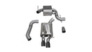 Corsa Performance 14598BLK 3.0 Inch Cat-Back Touring Single Rear Exhaust 3.0 Inch Black Tips 06-10 Volkswagen Jetta GLI Mk5 2.0T Stainless Steel Corsa Performance - Truck Part Superstore