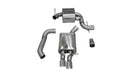 Corsa Performance 14598 3.0 Inch Cat-Back Touring Single Rear Exhaust 3.0 Inch Polished Tips 06-10 Volkswagen Jetta GLI Mk5 2.0T Stainless Steel Corsa Performance - Truck Part Superstore