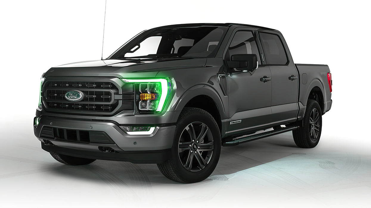 Oracle Lighting 1460-333 ORACLE Lighting 2021-2022 Ford F-150 ColorSHIFT RGB+W Headlight DRL Upgrade Kit - Truck Part Superstore