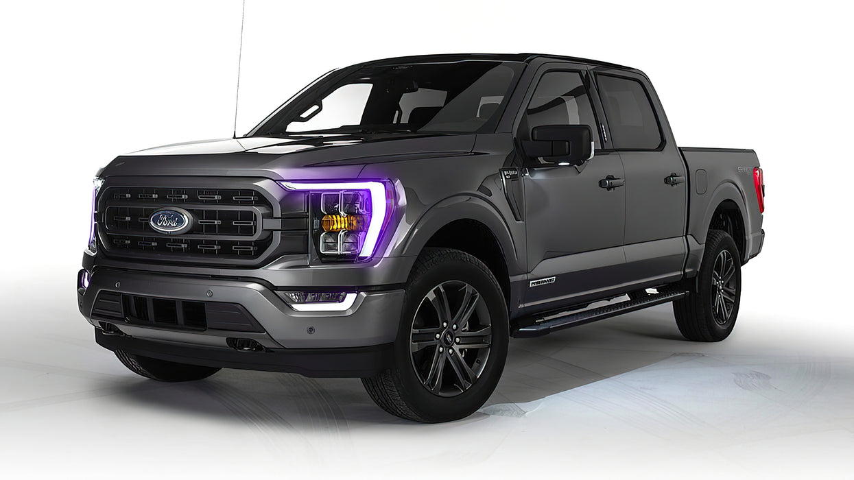 Oracle Lighting 1460-334 ORACLE Lighting 2021-2022 Ford F-150 ColorSHIFT RGB+W Headlight DRL Upgrade Kit - Truck Part Superstore