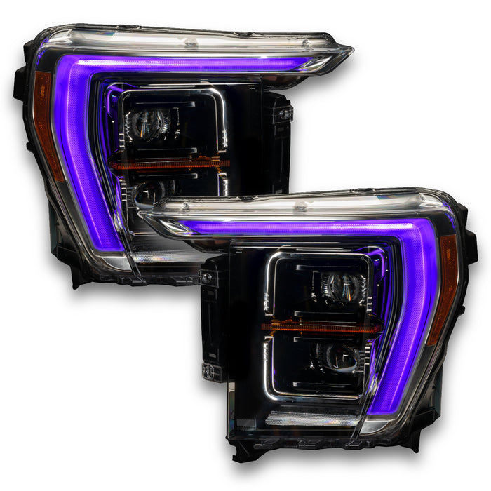 Oracle Lighting 1460-334 ORACLE Lighting 2021-2022 Ford F-150 ColorSHIFT RGB+W Headlight DRL Upgrade Kit - Truck Part Superstore