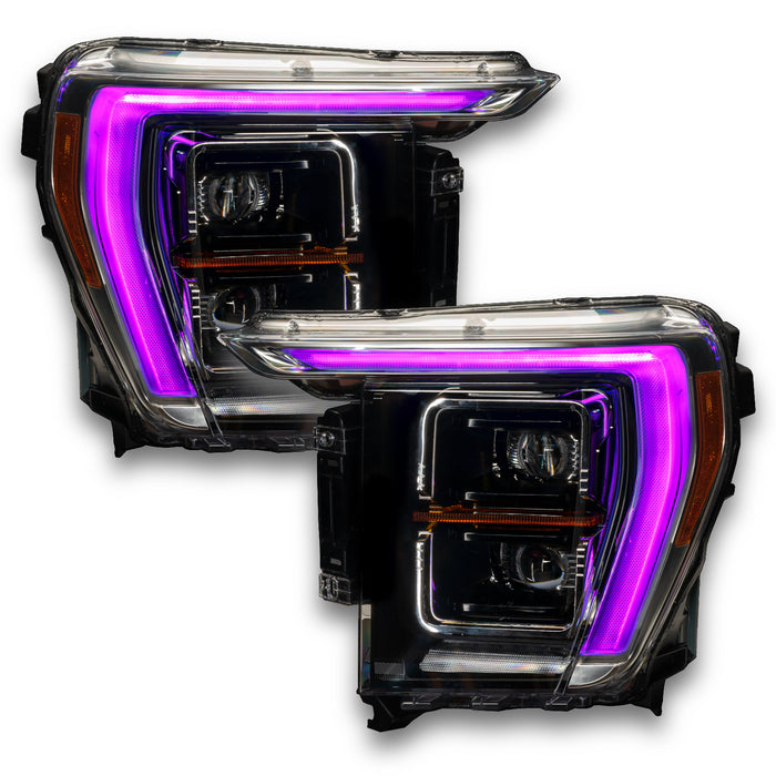 Oracle Lighting 1460-335 ORACLE Lighting 2021-2022 Ford F-150 ColorSHIFT RGB+W Headlight DRL Upgrade Kit - Truck Part Superstore