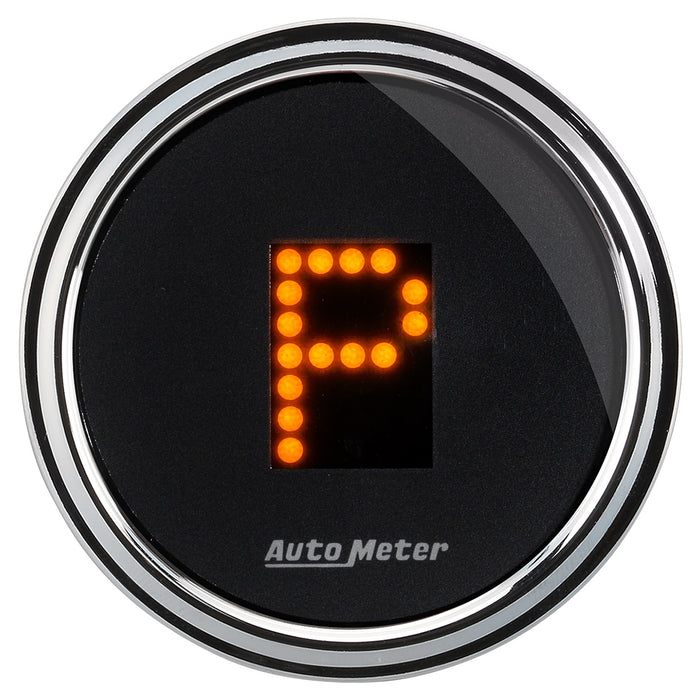AutoMeter 1460 GAUGE; GEAR POS; 2 1/16in.; INCL INDICATORS; BLACK DIAL; DOME LENS; CHROME BEZEL - Truck Part Superstore