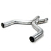 BBK Performance Parts 1460 2011-2014 MUSTANG GT 2-3/4 SHORT MID AFTER-CAT X PIPE. - Truck Part Superstore