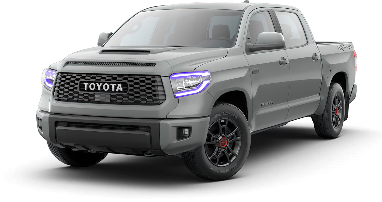 Oracle Lighting 1461-332 2018-2021 Toyota Tundra Dynamic ColorSHIFT Headlight DRL Upgrade Kit - Truck Part Superstore