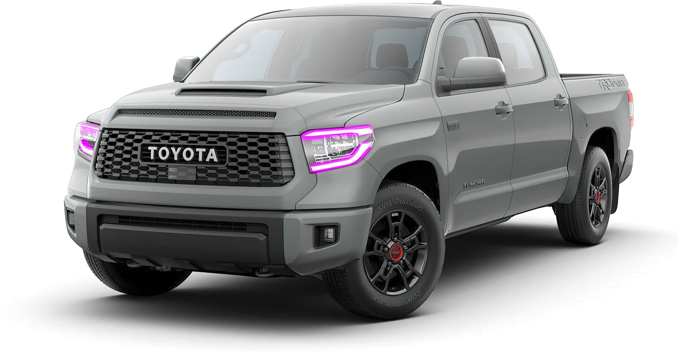 Oracle Lighting 1461-332 2018-2021 Toyota Tundra Dynamic ColorSHIFT Headlight DRL Upgrade Kit - Truck Part Superstore