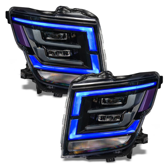 Oracle Lighting 1463-334 ORACLE Lighting 2021-2022 Nissan Titan ColorSHIFT RGB+W Headlight DRL Upgrade - Truck Part Superstore