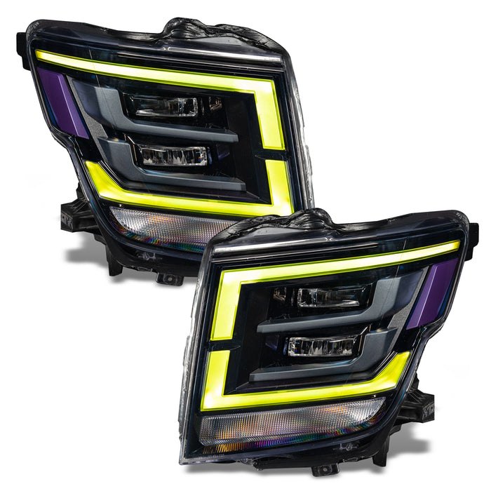 Oracle Lighting 1463-334 ORACLE Lighting 2021-2022 Nissan Titan ColorSHIFT RGB+W Headlight DRL Upgrade - Truck Part Superstore