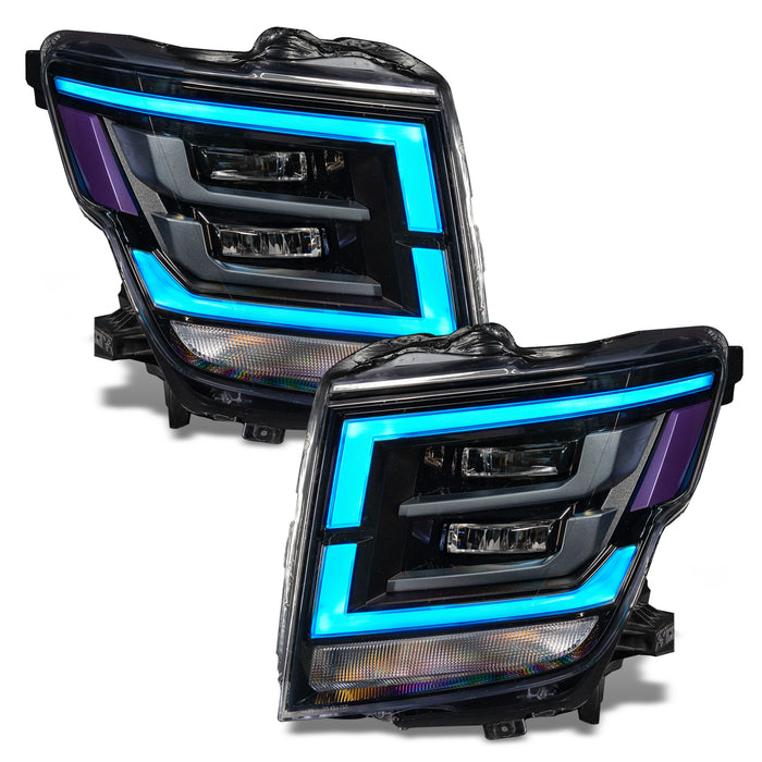 Oracle Lighting 1463-334 ORACLE Lighting 2021-2022 Nissan Titan ColorSHIFT RGB+W Headlight DRL Upgrade - Truck Part Superstore